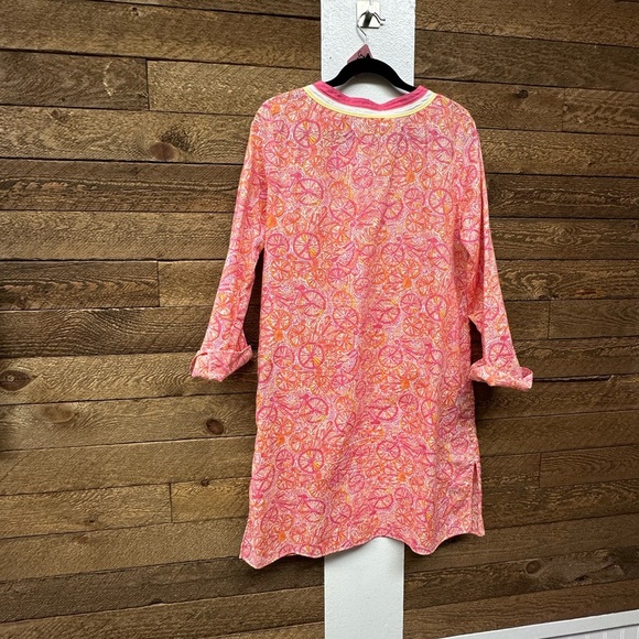 Lilly Pulitzer Pink Citrus Print Cotton Tunic Dress Size M - Picture 4 of 7
